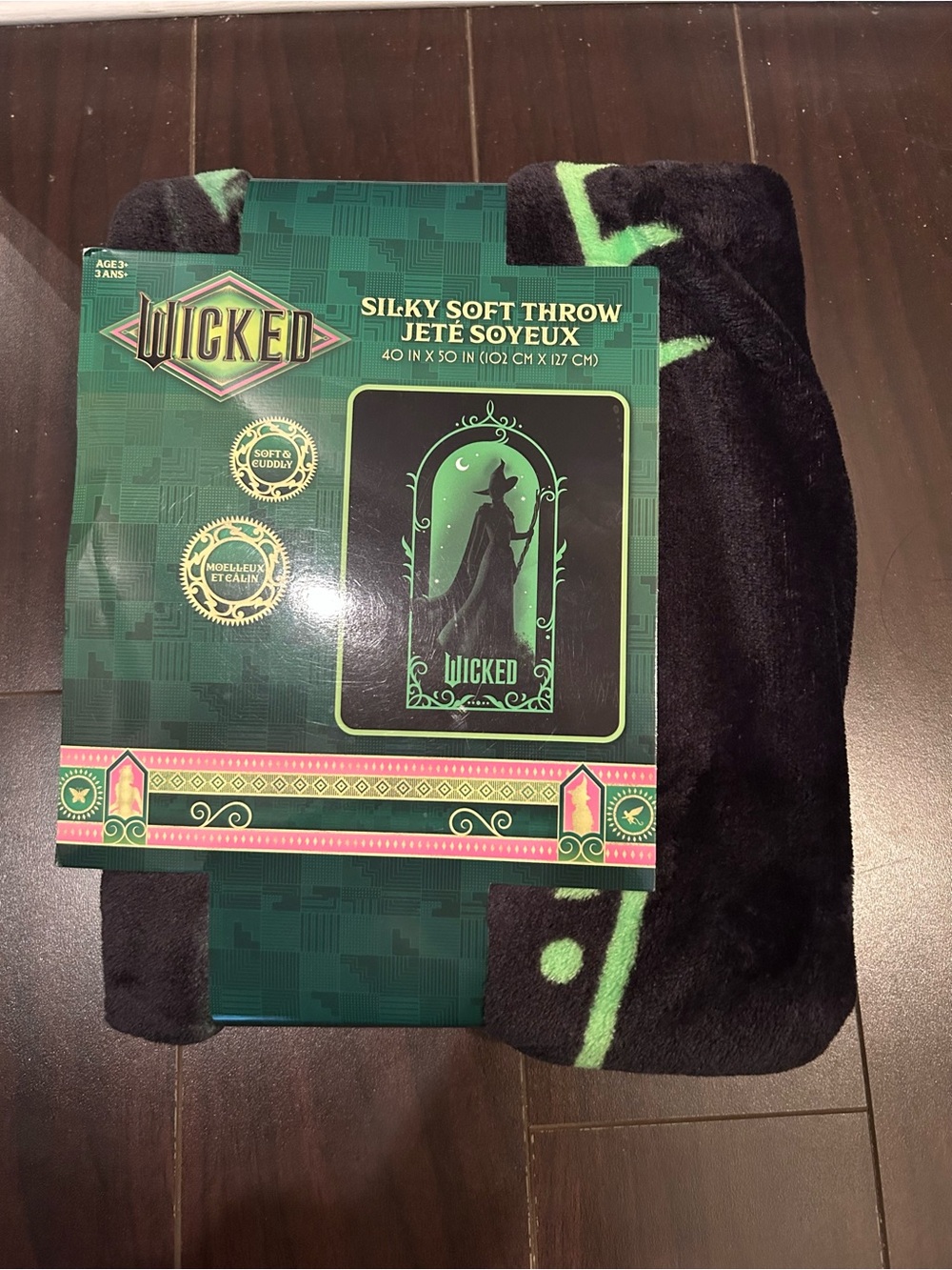 Wicked Movie Official Elphaba Silky Soft Throw Blanket - 40" x 50"